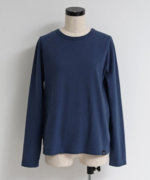 Malle（マル）の「malle 16/-天竺長袖Tシャツ（Tシャツ/カットソー・レディース・ネイビー/オフホワイト/サックスブルー・FREE）」の15枚目の写真