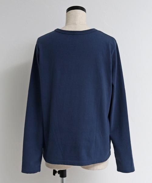 Malle（マル）の「malle 16/-天竺長袖Tシャツ（Tシャツ/カットソー・レディース・ネイビー/オフホワイト/サックスブルー・FREE）」の17枚目の写真