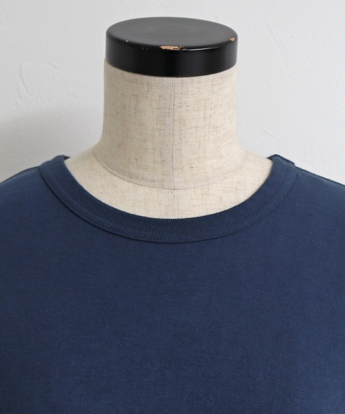 Malle（マル）の「malle 16/-天竺長袖Tシャツ（Tシャツ/カットソー・レディース・ネイビー/オフホワイト/サックスブルー・FREE）」の18枚目の写真