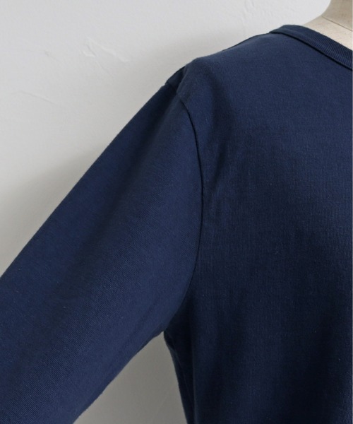 Malle（マル）の「malle 16/-天竺長袖Tシャツ（Tシャツ/カットソー・レディース・ネイビー/オフホワイト/サックスブルー・FREE）」の20枚目の写真