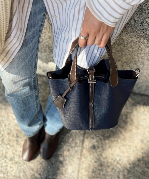 KOBE LETTUCE（コウベレタス）の「ポーチ付き2wayショルダーバッグ（ショルダーバッグ・レディース・ブラック/ネイビー/アイボリー/キャメル/レッド/グリーン・FREE）」の10枚目の写真