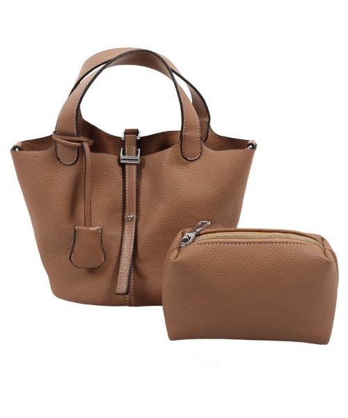 KOBE LETTUCE（コウベレタス）の「ポーチ付き2wayショルダーバッグ（ショルダーバッグ・レディース・ブラック/ネイビー/アイボリー/キャメル/レッド/グリーン・FREE）」の15枚目の写真