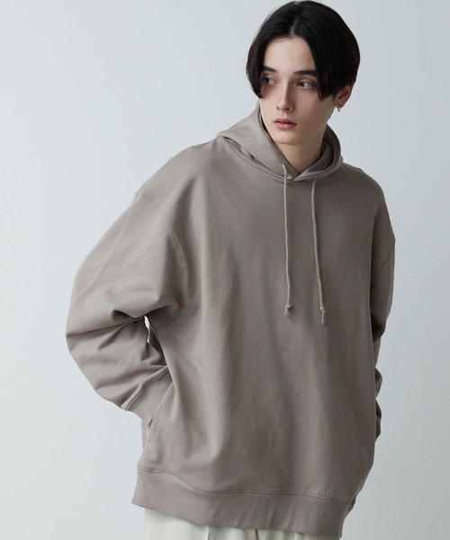 CLEL(クレイル)の「【CLEL】Heavy Weight Loose Parka / ヘビーウェイト ルーズパーカー(パーカー・メンズ・チャコールグレー/オフホワイト/グレイッシュベージュ・S/M/L)」の11枚目の写真