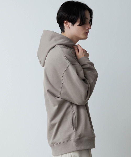 CLEL(クレイル)の「【CLEL】Heavy Weight Loose Parka / ヘビーウェイト ルーズパーカー(パーカー・メンズ・チャコールグレー/オフホワイト/グレイッシュベージュ・S/M/L)」の12枚目の写真