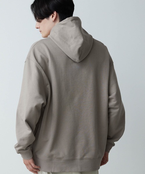 CLEL(クレイル)の「【CLEL】Heavy Weight Loose Parka / ヘビーウェイト ルーズパーカー(パーカー・メンズ・チャコールグレー/オフホワイト/グレイッシュベージュ・S/M/L)」の13枚目の写真