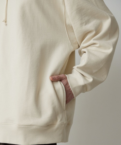 CLEL ホワイトパーカー Sサイズ CLEL パーカー 「CLEL」Watermark Knitting Mesh Zip Parka