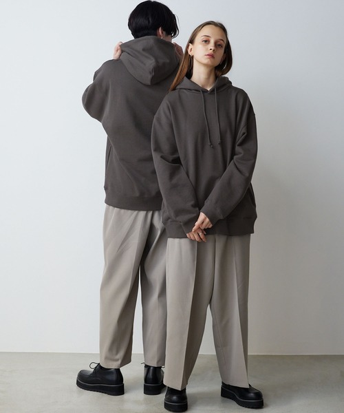 CLEL(クレイル)の「【CLEL】Heavy Weight Loose Parka / ヘビーウェイト ルーズパーカー(パーカー・メンズ・チャコールグレー/オフホワイト/グレイッシュベージュ・S/M/L)」の6枚目の写真