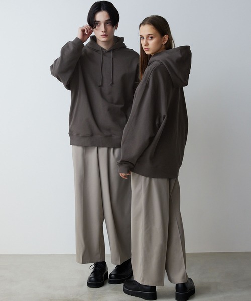 CLEL(クレイル)の「【CLEL】Heavy Weight Loose Parka / ヘビーウェイト ルーズパーカー(パーカー・メンズ・チャコールグレー/オフホワイト/グレイッシュベージュ・S/M/L)」の7枚目の写真