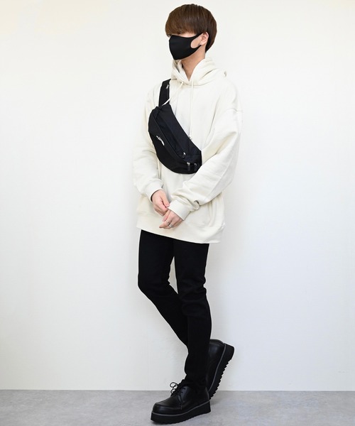 CLEL ホワイトパーカー Sサイズ CLEL パーカー 「CLEL」Heavy Weight Logo Embroidered Full-Zip
