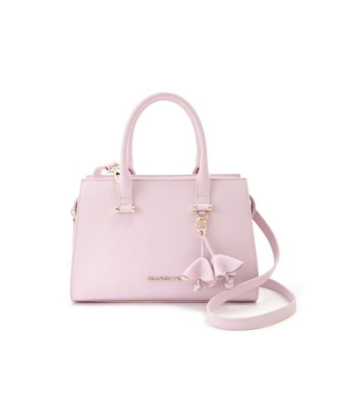 JILL STUART(ジルスチュアート)の「◆ポーリーンバッグ(ハンドバッグ・レディース・ホワイト/ピンク・フリ-)」の6枚目の写真