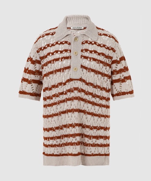 Our Legacy(アワーレガシー)の「BIG PIQUET SHORTSLEEVE(Tシャツ/カットソー・メンズ・ストライプ・46/48/50)」の1枚目の写真