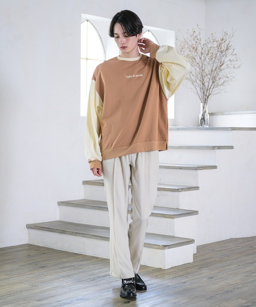 EDEL（エーデル）の「EDEL - バイカラースウェット（スウェット・メンズ・サックスブルー/ブラウン・MEDIUM/LARGE）」の20枚目の写真