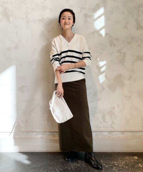 YVES ANDRIEUX(イヴアンドリュー)の「《YVES ANDRIEUX》ポーチ(ポーチ・レディース・ホワイト/カーキ・FREE)」の13枚目の写真