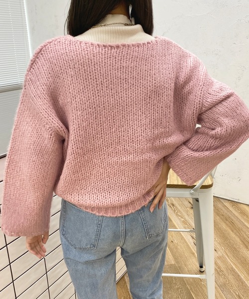 apres jour(アプレジュール)の「ローゲージニット【ZOZOTOWN限定アイテム】(ニット/セーター・レディース・アイボリー/モカ/ラベンダー/ピンク・X-LARGE/フリー)」の7枚目の写真