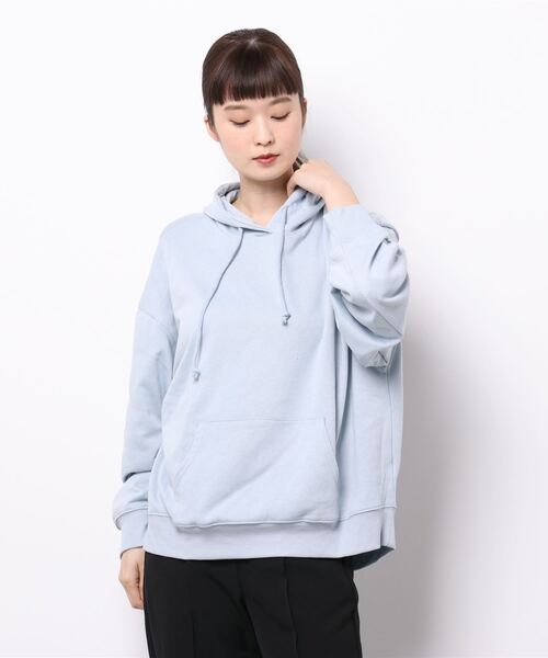 ehka sopo（エヘカソポ）の「ビッグシルエットパーカー（パーカー・レディース・ブラック/ベージュ/グレー/サックスブルー・ﾌﾘ-）」の10枚目の写真