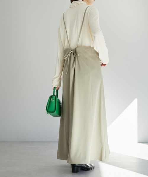 DISCOAT(ディスコート)の「【WEB限定】スクエアキャミワンピ(ワンピース・レディース・ブラック/グレー/ライトベージュ/グレイッシュベージュ・FREE)」の18枚目の写真