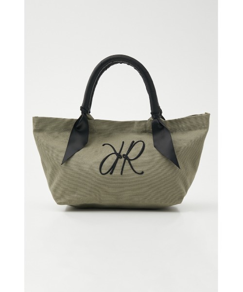 rienda（リエンダ）の「アニバーサリーサテンハンドルトートバッグ（トートバッグ・レディース・ホワイト/ブラック/カーキ/ライトパープル/スモークピンク・FREE）」の3枚目の写真