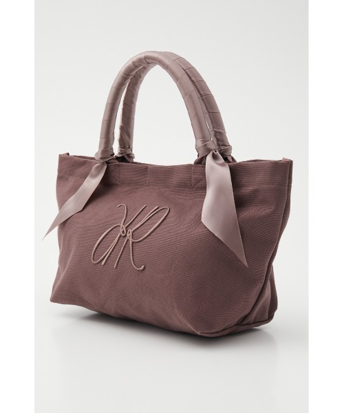 rienda（リエンダ）の「アニバーサリーサテンハンドルトートバッグ（トートバッグ・レディース・ホワイト/ブラック/カーキ/ライトパープル/スモークピンク・FREE）」の5枚目の写真