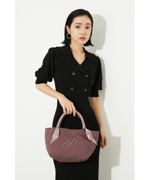 rienda（リエンダ）の「アニバーサリーサテンハンドルトートバッグ（トートバッグ・レディース・ホワイト/ブラック/カーキ/ライトパープル/スモークピンク・FREE）」の16枚目の写真