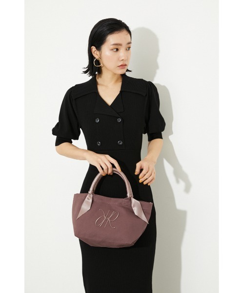 rienda（リエンダ）の「アニバーサリーサテンハンドルトートバッグ（トートバッグ・レディース・ホワイト/ブラック/カーキ/ライトパープル/スモークピンク・FREE）」の17枚目の写真