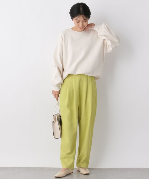 LEPSIM（レプシィム）の「ハイウエストタックデザインパンツ　256077（スラックス・レディース・ブラック/イエロー・MEDIUM/LARGE）」の3枚目の写真