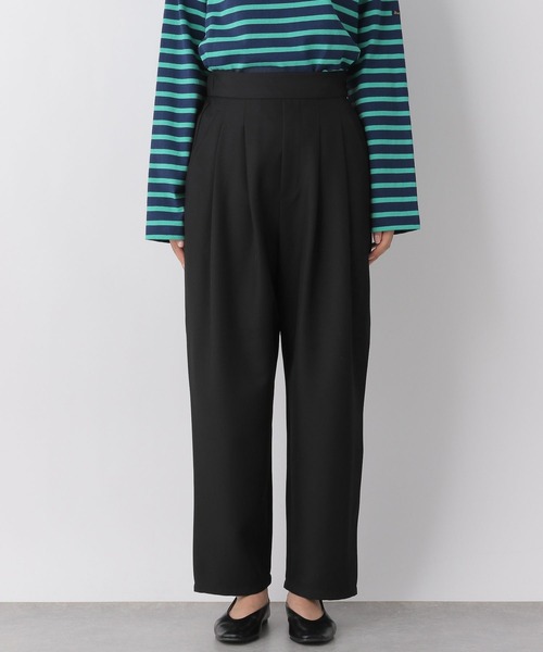 LEPSIM（レプシィム）の「ハイウエストタックデザインパンツ　256077（スラックス・レディース・ブラック/イエロー・MEDIUM/LARGE）」の5枚目の写真