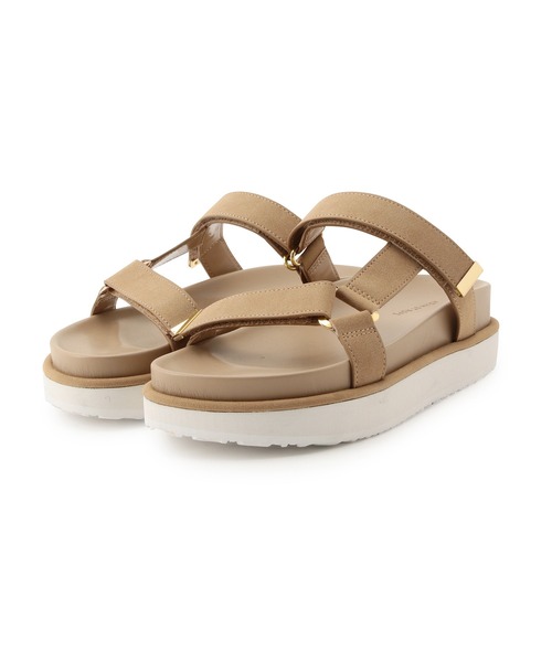 ADAM ET ROPE'（アダムエロペ）の「プラットフォームベルクロサンダル（サンダル・レディース・ブラック/ベージュ・23.0cm/23.5cm/24.0cm/24.5cm）」の8枚目の写真