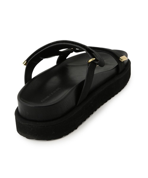 ADAM ET ROPE'（アダムエロペ）の「プラットフォームベルクロサンダル（サンダル・レディース・ブラック/ベージュ・23.0cm/23.5cm/24.0cm/24.5cm）」の11枚目の写真