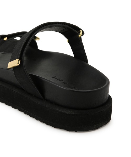 ADAM ET ROPE'（アダムエロペ）の「プラットフォームベルクロサンダル（サンダル・レディース・ブラック/ベージュ・23.0cm/23.5cm/24.0cm/24.5cm）」の12枚目の写真