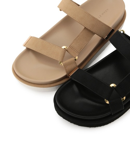 ADAM ET ROPE'（アダムエロペ）の「プラットフォームベルクロサンダル（サンダル・レディース・ブラック/ベージュ・23.0cm/23.5cm/24.0cm/24.5cm）」の15枚目の写真