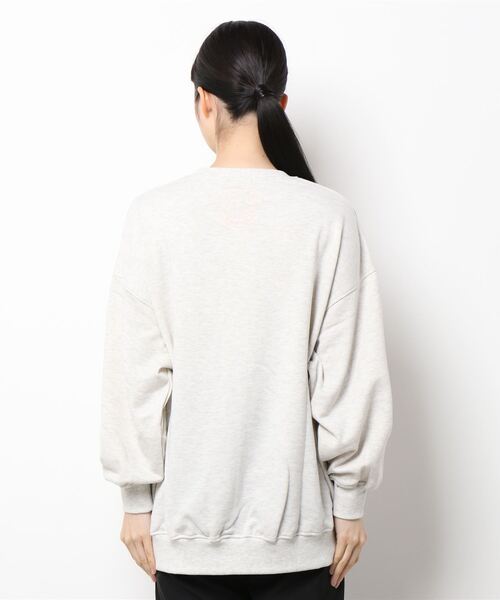 NOMAE（ノーマエ）の「エンブロイダリーロゴスウェット（スウェット・レディース・ライトグレー/ライトピンク/ホワイト/ブラック・FREE）」の11枚目の写真