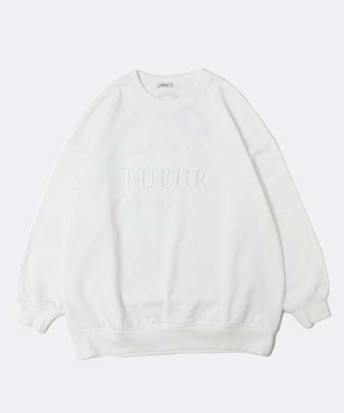 NOMAE（ノーマエ）の「エンブロイダリーロゴスウェット（スウェット・レディース・ライトグレー/ライトピンク/ホワイト/ブラック・FREE）」の2枚目の写真