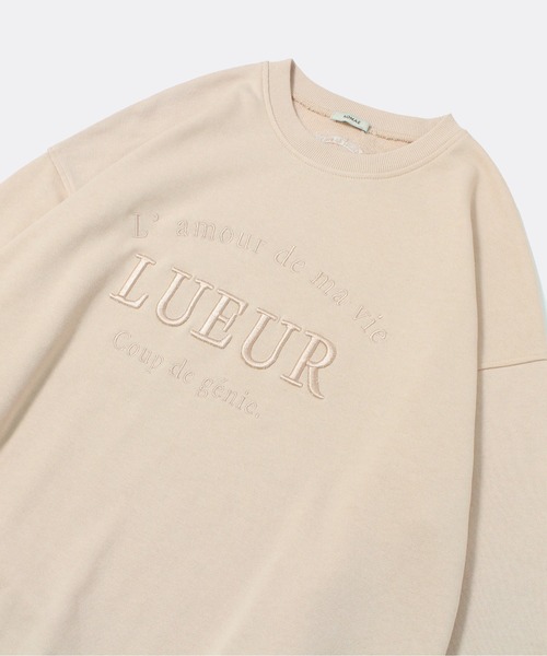 NOMAE（ノーマエ）の「エンブロイダリーロゴスウェット（スウェット・レディース・ライトグレー/ライトピンク/ホワイト/ブラック・FREE）」の6枚目の写真