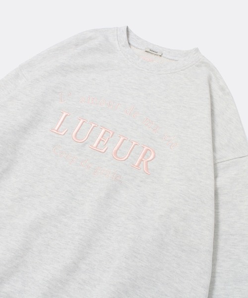 NOMAE（ノーマエ）の「エンブロイダリーロゴスウェット（スウェット・レディース・ライトグレー/ライトピンク/ホワイト/ブラック・FREE）」の10枚目の写真