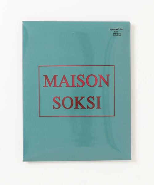 MAISON SOKSI(メゾンソクシ)の「【MAISON SOKSI/メゾンソクシ】POMMES FRITES タイツ(タイツ/ストッキング・レディース・ピンク・S/M)」の4枚目の写真