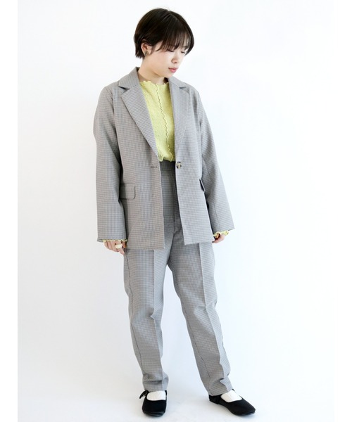 ehka sopo（エヘカソポ）の「しぼしぼメローカットソー（Tシャツ/カットソー・レディース・オフホワイト/グリーン/チャコール・ﾌﾘ-）」の6枚目の写真