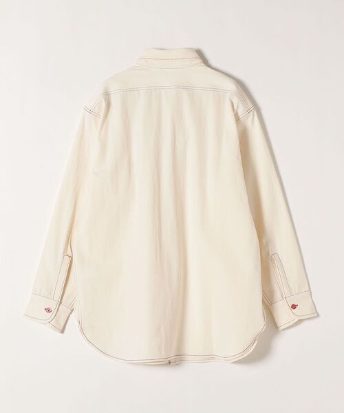 PAYDAY(ペイデイ)の「PAYDAY:〈ウォッシャブル〉カラー ステッチ シャツ(シャツ/ブラウス・レディース・レッド/イエロー・ONE SIZE)」の3枚目の写真