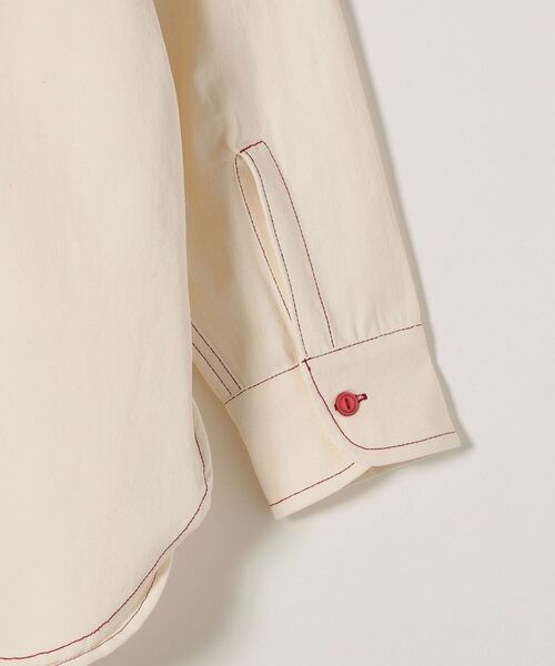 PAYDAY(ペイデイ)の「PAYDAY:〈ウォッシャブル〉カラー ステッチ シャツ(シャツ/ブラウス・レディース・レッド/イエロー・ONE SIZE)」の7枚目の写真