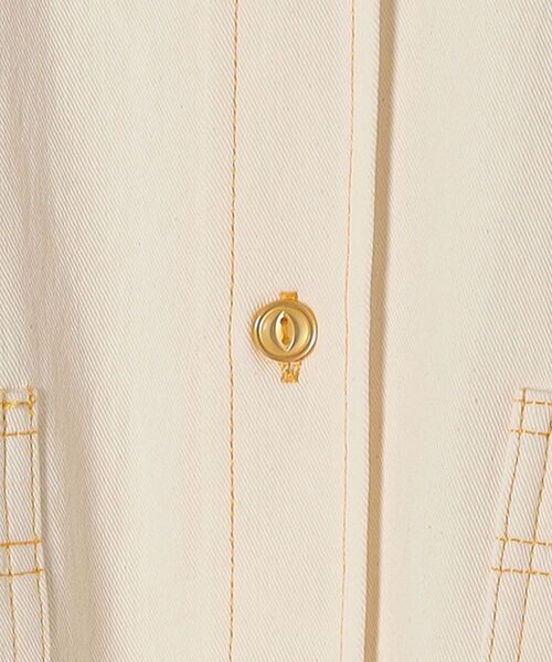 PAYDAY(ペイデイ)の「PAYDAY:〈ウォッシャブル〉カラー ステッチ シャツ(シャツ/ブラウス・レディース・レッド/イエロー・ONE SIZE)」の10枚目の写真