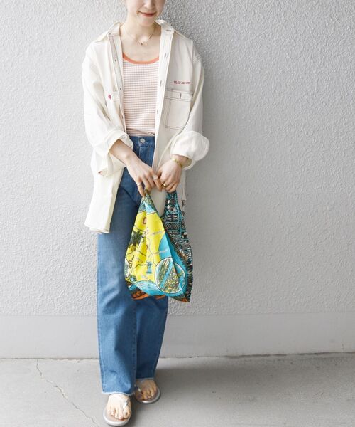 PAYDAY(ペイデイ)の「PAYDAY:〈ウォッシャブル〉カラー ステッチ シャツ(シャツ/ブラウス・レディース・レッド/イエロー・ONE SIZE)」の15枚目の写真