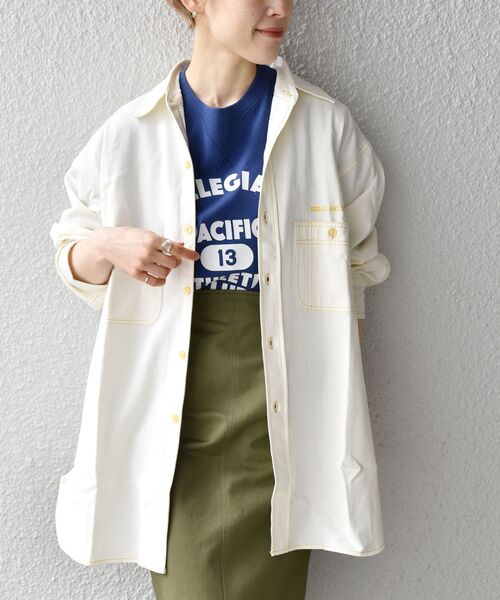 PAYDAY(ペイデイ)の「PAYDAY:〈ウォッシャブル〉カラー ステッチ シャツ(シャツ/ブラウス・レディース・レッド/イエロー・ONE SIZE)」の17枚目の写真