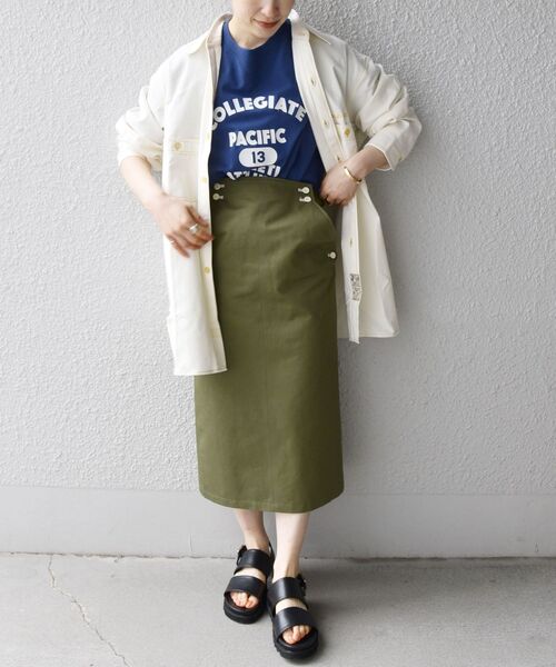 PAYDAY(ペイデイ)の「PAYDAY:〈ウォッシャブル〉カラー ステッチ シャツ(シャツ/ブラウス・レディース・レッド/イエロー・ONE SIZE)」の21枚目の写真