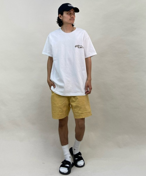 KAVU（カブー）の「KAVU/カブー ルーズシルエット バックプリント レイニアTシャツ 19821626（Tシャツ/カットソー・メンズ・ホワイト×ブルー/ホワイト系その他3/ホワイト×パープル・M/XL/L）」の18枚目の写真