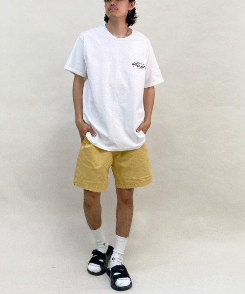 KAVU（カブー）の「KAVU/カブー ルーズシルエット バックプリント レイニアTシャツ 19821626（Tシャツ/カットソー・メンズ・ホワイト×ブルー/ホワイト系その他3/ホワイト×パープル・M/XL/L）」の19枚目の写真