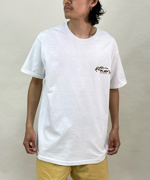 KAVU（カブー）の「KAVU/カブー ルーズシルエット バックプリント レイニアTシャツ 19821626（Tシャツ/カットソー・メンズ・ホワイト×ブルー/ホワイト系その他3/ホワイト×パープル・M/XL/L）」の15枚目の写真