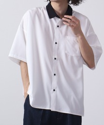 とろみストレッチクレリックシャツSS