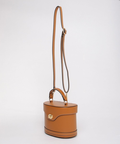 Andemiu（アンデミュウ）の「ステッチバニティバッグ274306（ショルダーバッグ・レディース・ブラック/ブラウン・FREE）」の8枚目の写真