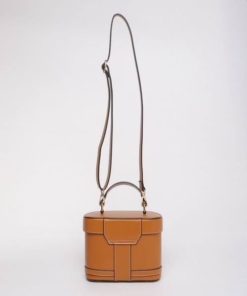 Andemiu（アンデミュウ）の「ステッチバニティバッグ274306（ショルダーバッグ・レディース・ブラック/ブラウン・FREE）」の10枚目の写真