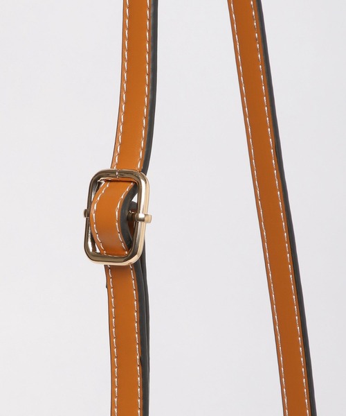 Andemiu（アンデミュウ）の「ステッチバニティバッグ274306（ショルダーバッグ・レディース・ブラック/ブラウン・FREE）」の11枚目の写真