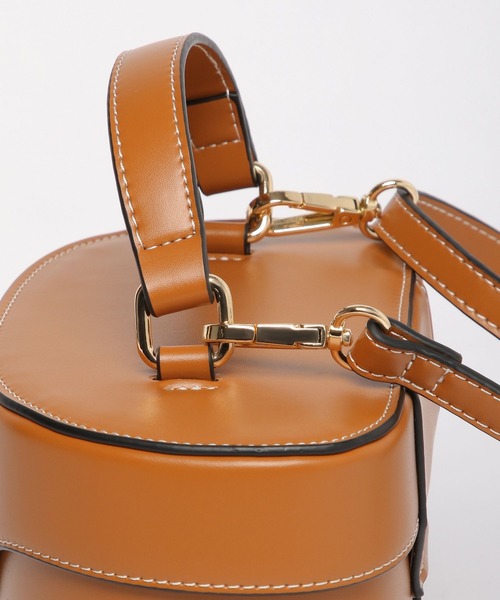 Andemiu（アンデミュウ）の「ステッチバニティバッグ274306（ショルダーバッグ・レディース・ブラック/ブラウン・FREE）」の16枚目の写真